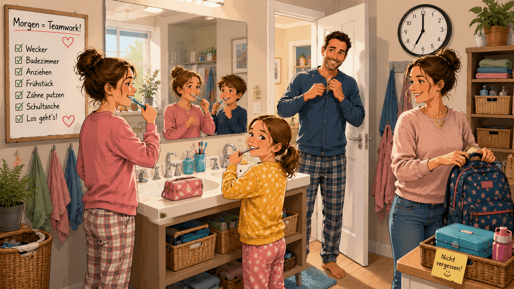 Morgenroutine mit Kindern: Bei uns muss niemand fünfmal rufen